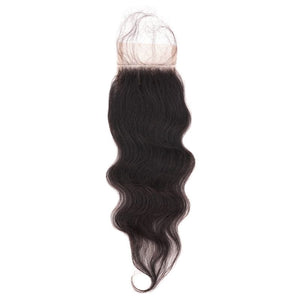 K's Raw Indian Curly Transparent 5"x5" Closure