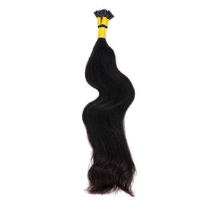 K's Indian Wavy Natural Black I-Tip